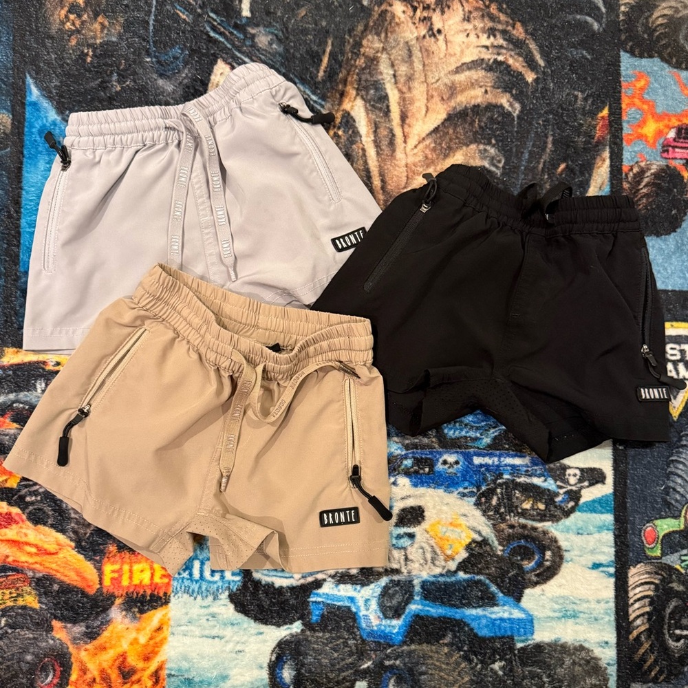 BRONTE Toddler Boys Hydro Active Shorts size 0 set of 3